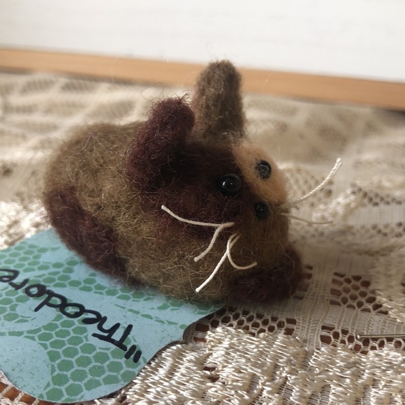 One handmade needle Felted cats kittens - Picture 8 of 14